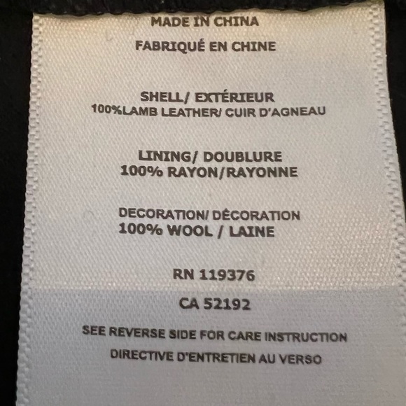 HELMUT LANG genuine leather and wool black long sleeve sweater - Picture 8 of 10